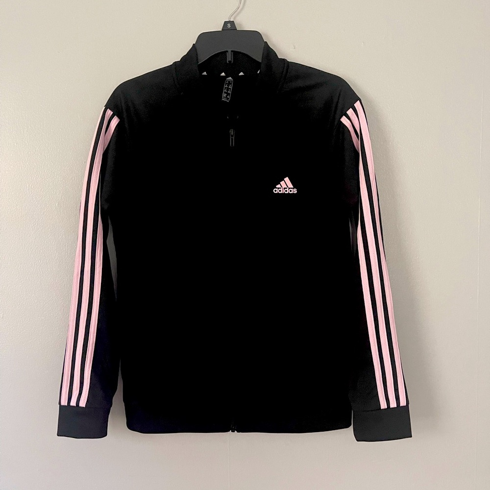 Adidas women zip up jacket